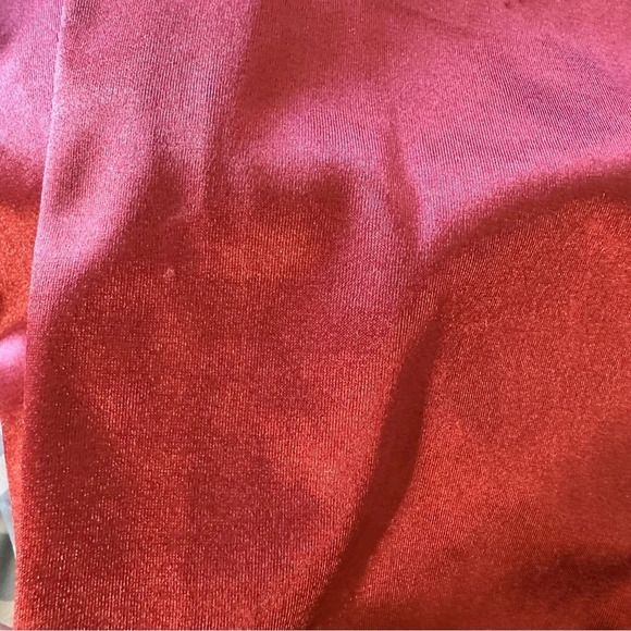 Windsor Lola High Slit Satin Dress size small, burgundy - Picture 9 of 9